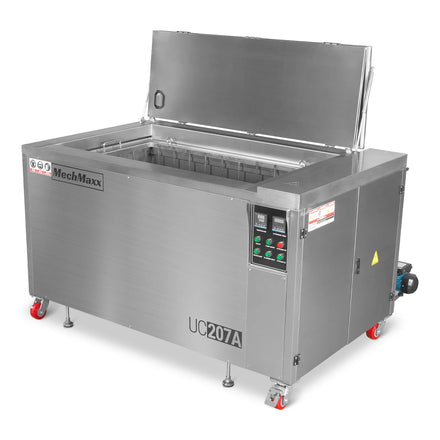 207 Gal / 785L Heavy Duty Industrial Ultrasonic Parts Washer, 28kHz 96 Transducers, Oil Skimmer, SS304 Tank, 22kW Heater, 208–240V 3 Phase Power