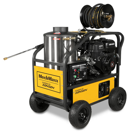 4000 PSI 4 GPM ZONSEN E-Start Engine Hot Water Pressure Washer with Hose Reel, HPW40D