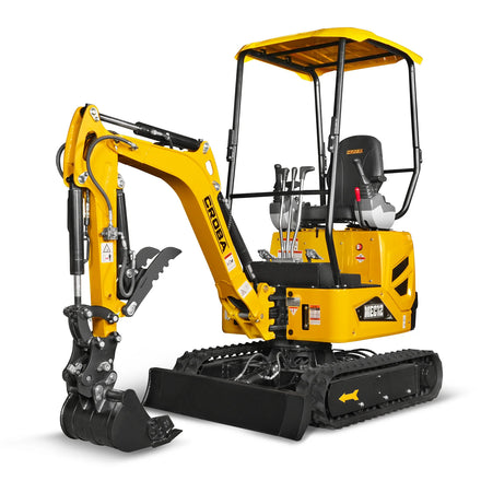 Mini Compact Excavator Kubota D722 Engine, 65.7" Max. Digging Depth, 1.2 Ton, 2700 LBS Operating Weight, MEC12