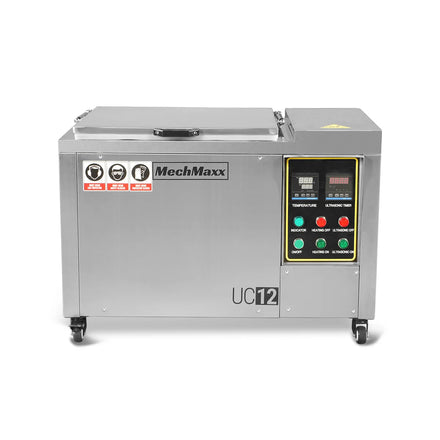 12 Gal / 47 L Heavy Duty Industrial Ultrasonic Parts Washer, 28kHz 9 Transducers , SS304 Tank, 6.6kW Heater, 208–240V 1 Phase Power