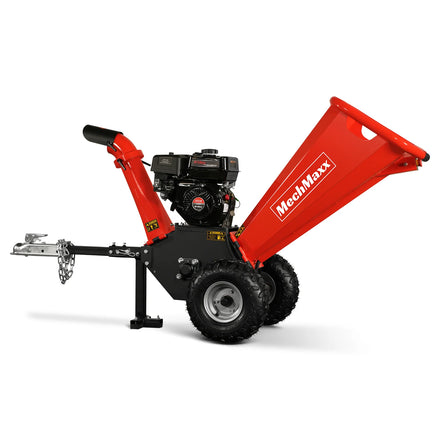 4 inch DUCAR 212cc 7hp Gas Engine Powered Wood Chipper with Towbar,  GS650