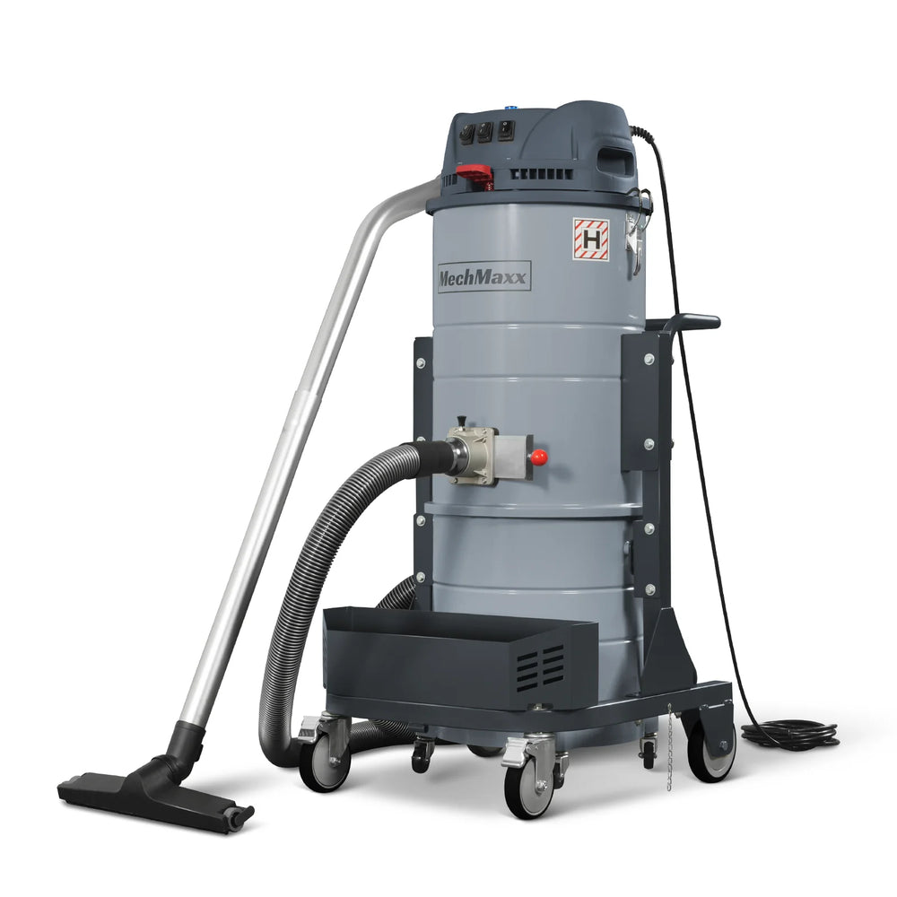 Industrial Wet/Dry Vacuum Cleaner with HEPA Filter Three Motor 3.3 HP 285 CFM 16 Gallon - 110V 1 Phase,  IVA3M
