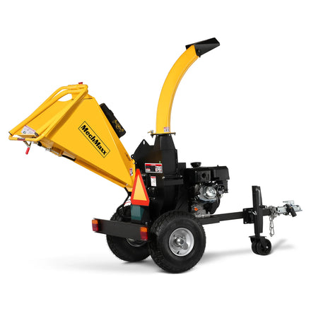 5 inch E-start DUCAR 420cc 15hp Gasoline Engine Powered Disc Wood Chipper with Taillight ,  P4205