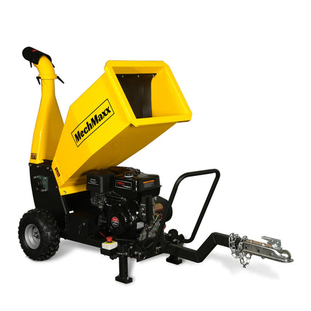 5 inch E-start DUCAR 420cc 15hp Gasoline Engine Powered Drum Wood Chipper with Towbar ,  PGS1500